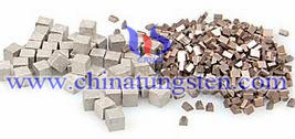 military tungsten alloy cube picture